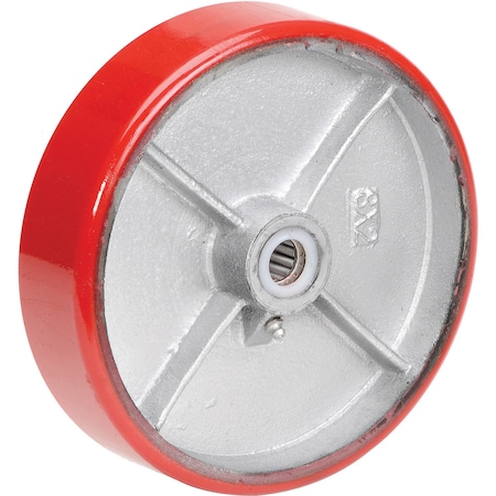 Casters, Wheels & Industrial Handling 8 x 2 Polyurethane Wheel, 3/4 Axle, 1500 lbs Capacity CW-820-PSRB